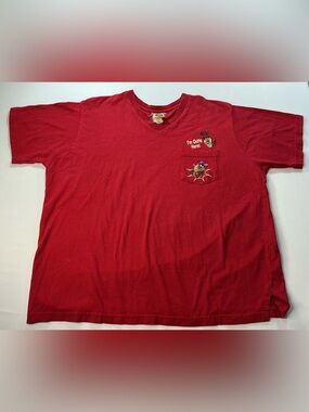 Warner Bros. Red Looney Tunes Bugs Bunny Logo Tee